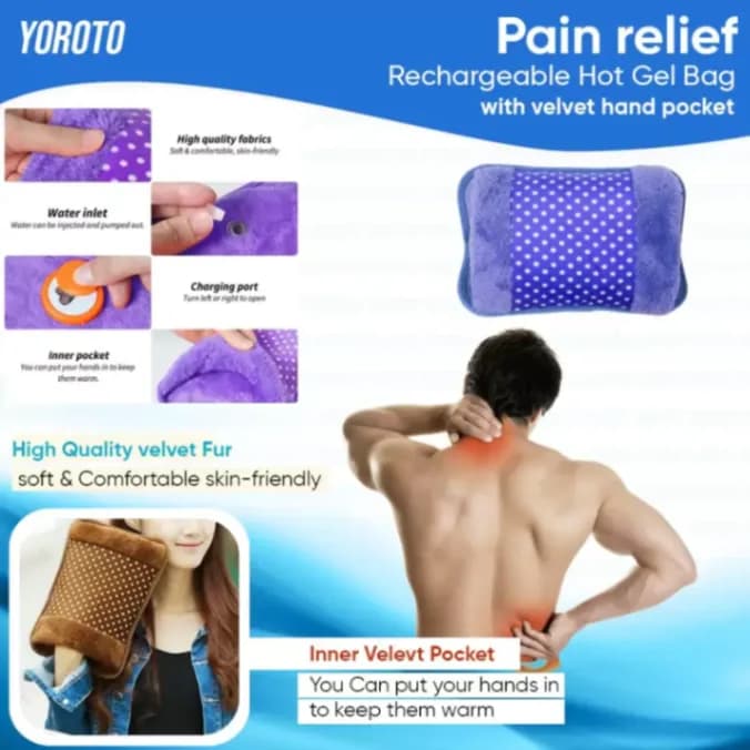 Electric Hot Water Bag Pain Remover - Hot Water Bag